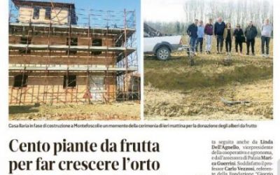 “Giorgio Tesi onlus” dona 100 alberi da frutta a Casa Ilaria