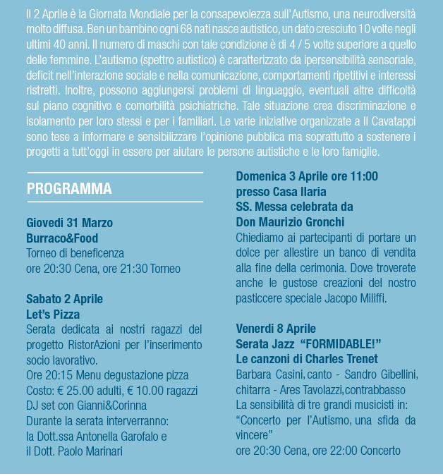 2 Aprile, eventi per l’Autismo