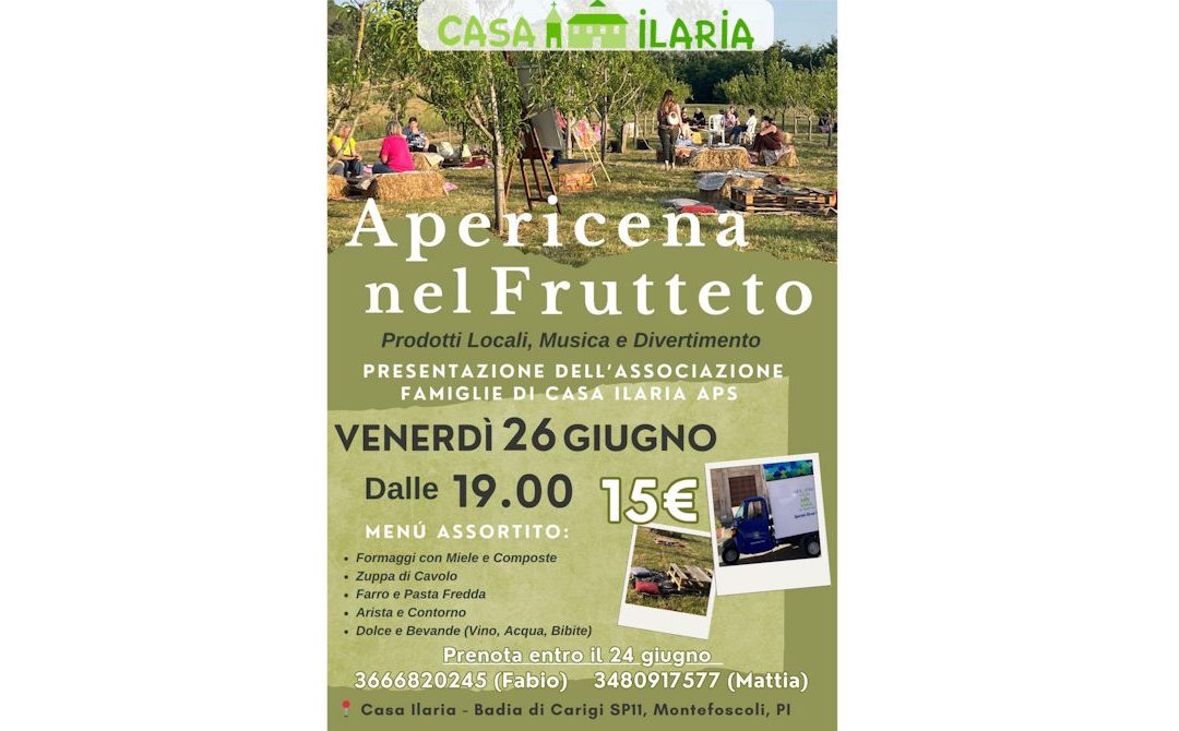 Apericena nel Frutteto a Casa Ilaria